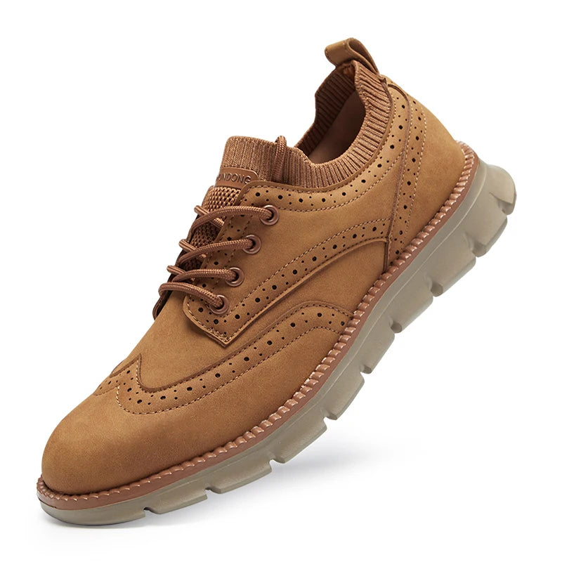 Men’s Business Casual Oxford Sneakers – Lightweight Lace-Up Dress Shoes for Work, Travel & Daily Commute