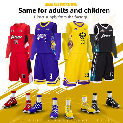 Adult Kid Basketball Jersey Youth Quick - drying Breathable | SAMAG