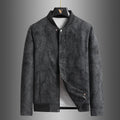 Big Size 8XL Suede Leather Jacket Men Cotton Padded Coat Motorcycle Male Oversize College Large Plus Winter Zipper Windbreaker