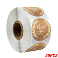 50-500pcs Kraft Paper Homemade With Love Stickers Scrapbooking For Envelope And Package Seal Labels Sticker Stationery Handmade