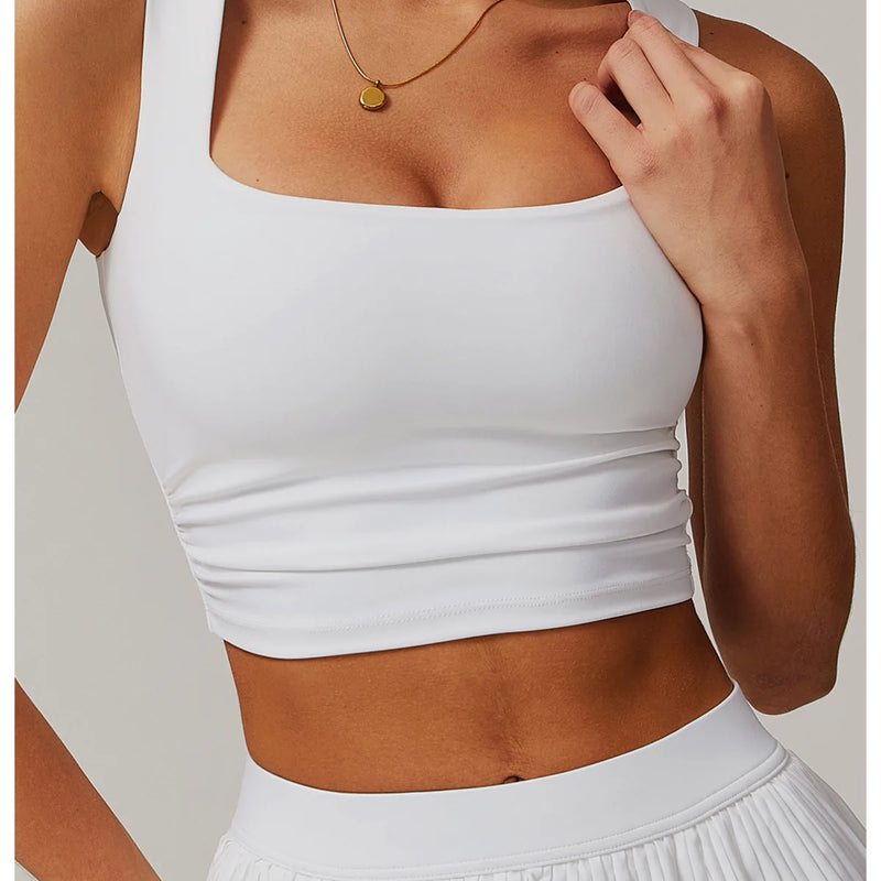 Women's 2 Piece Yoga Skirt Set Hip Hugging Slimming Outdoor Fitness Tennis Skirt Sun Protection Sports Outfit