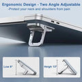 2PCS Mini Foldable Laptop Stand Portable Computer Keyboard Riser with 2 Adjustable Angles Self-Adhesive Invisible Notebook Stand