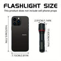 395nm UV Flashlight Zoomable Blacklight USB Rechargeable UV Light Ultraviolet Flashlight for Pet Urine Detection Curing Lighting