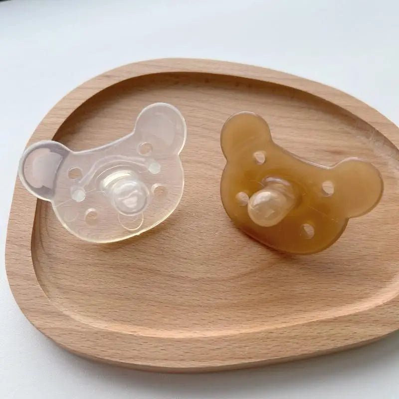 2025 Cute Little Bear Silicone Soothing Nipper for Babies, Anti Eating Hand Soft Nipper, Imitation of Breast Milk Baby Nipper