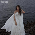 Verngo Princess Appliques Bridal Gowns Strapless A Line | SAMAG