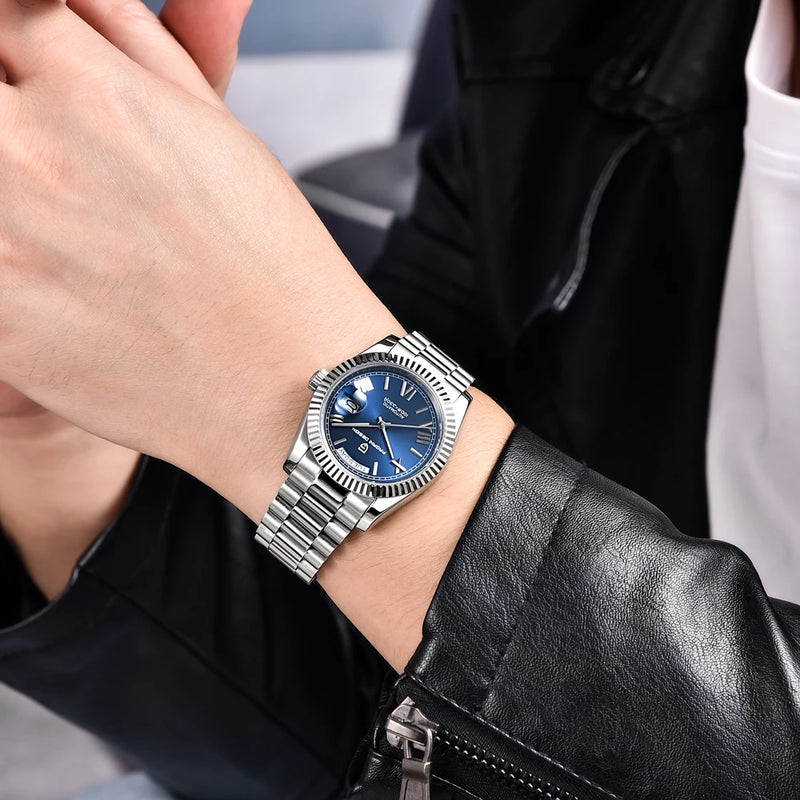 2026 New DD36 Men's Watches PAGANI DESIGN Luxury Automatic Mechanical Watch Men AR Sapphire Glass Business Blue Wristwatch Men ST16 Movt Clock Local Delivery