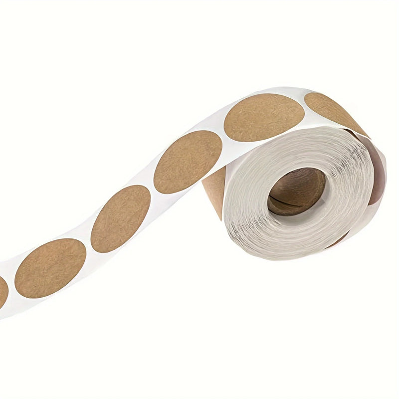 1-5 Roll 2.5 Cm Round Self-adhesive Writable Name Sticker Tape For Product Gift Sealing Decoration Classification Packing Label
