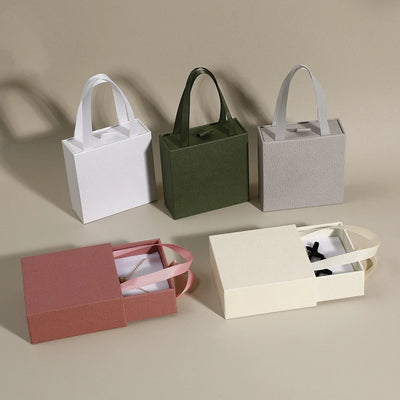 Drawer Paper Jewelry Box For Earrings Ring Pendant Bracelet Necklace Storage Display Case Portable Packaging New | SAMAG