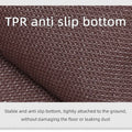 Modern Minimalist Square Floor Mat - Durable, Stain/Fade Resistant, Non-Slip Rubber Backing, Machine Washable for Indoor/Outdoor