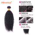 Vietnamese Kinky Curly Hair Bundles Human Hair Unprocessed Raw Virgin Human Hair Bundles 2/3/4 PCS Double Weft Hair Extensions Brazilian Remy Human Hair Bundles Natural Color Bundles for Women Daily Use Birthday Holiday Gift