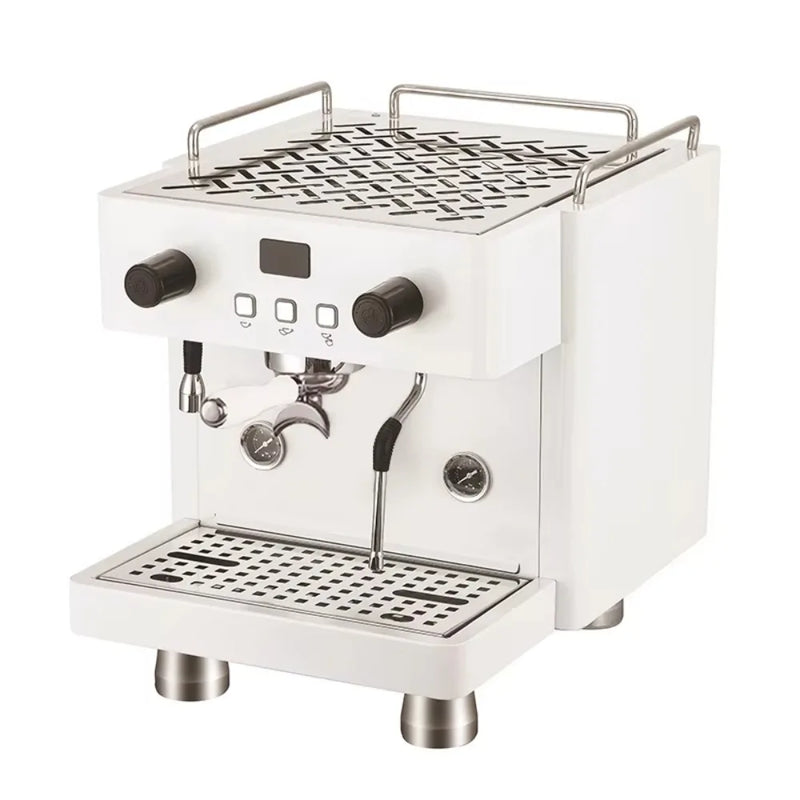 Semi-Automatic Coffee Machine, Large Stainless Steel, Professional, Single Double Espresso, Milk Tea, Coffee Shop Equipment