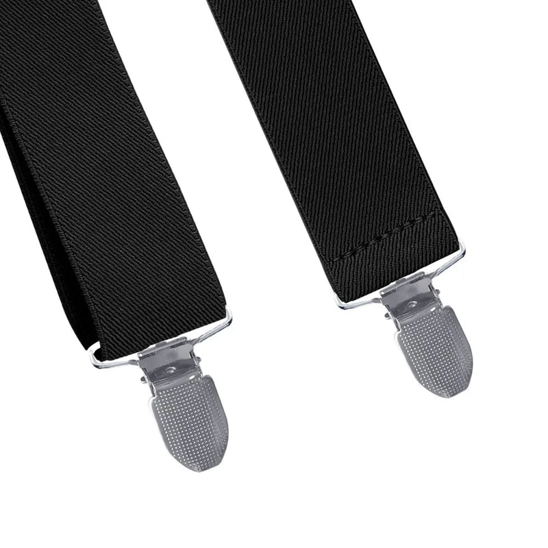 Fashion Suspenders for Men Women 3.5cm Y-Back 3 Clips Adjustable Elastic Shirt Trouser Braces Strap Belt Gifts for Dad Husband