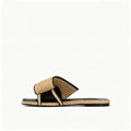 Summer Women's Flat Slippers, Women's Outerwear, Square Head, Open Toe, One Line Slippers, Men's Slippers