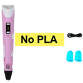 Kids 3D Printing Pen Adjustable Speed LED Display DIY Drawing Pens 3D PLA Filament Christmas Birthday gift for Boys and Girls