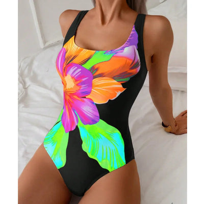 Summer Print Sexy One-Piece Swimsuits Closed Women | SAMAG