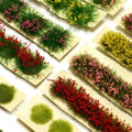 DIY Miniature Garden Decor Durable Static Scenery Model Landscape Wargame Grass Tufts Building Layout Sand Table Flower Cluster