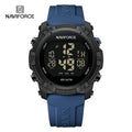 NAVIFORCE Watches For Men LCD Digital Fashion Casual Date and Week Alarm Display 3ATM Waterproof Silicone Strap Electronic Clock