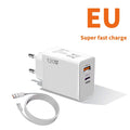 120W Charger Turbo Fast Charging EU US UK Wall Hypercharge Adapter USB 6A Type C Cable For Xiaomi 13 12 11 Ultra Redmi
