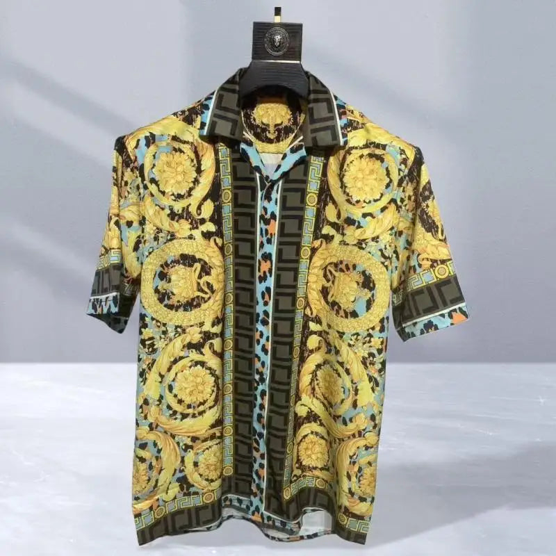 Vintage men's luxurious gold Baroque chain patterned | SAMAG