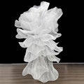 Wedding Props Giant Floral Organza Iris Flowers Artificial Wedding Backdrop Hall Hanging Decor Gauze Flower Party Window Display