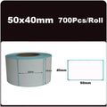 700pcs/Roll 40*20/40*30/50*30mm Print Supplies Thermal Label Sticker Paper Waterproof Supermarket Price Blank Label Direct Print