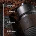 HiBREW Manual Coffee Grinder Aluminum Conical Burr Capacity 22g Hand Coffee Grinder with 11 Levels Adjustable Setting Pour Over