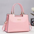 Luxury Bright Leather Ladies HandBags High-end Crocodile  Messenger Bags Boston Ladies Shopping Shoulder Tote Bags Crossbody Bag