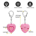 Heart Shape Personal Safety Alarm, 130dB Emergency Self Defense Keychain for Women, Personal Security Anti Attack Tool