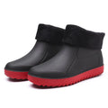 Men's Rain Boots Waterproof Rubber Shoes Outdoor Hiking Fishing Shoes PVC Kitchen Work Water Shoes Slip on Non-slip Ankle Boots