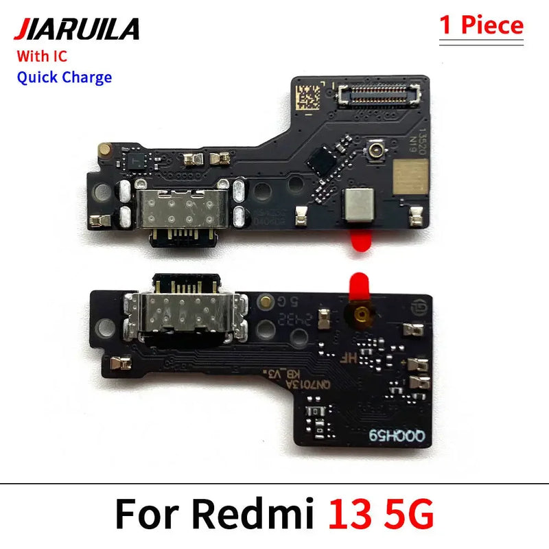 New USB Charge Port Jack Dock Connector Charging Board Flex Cable For Xiaomi Redmi 12 12C 13 13C 14C 15 15C 4G 5G