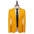 22 Color Men's Suit Jacket, Single Button V-neck Dress Coat Black Blue Red Slim Blazer Asian Size Terno Masculino, M-5XL 6XL