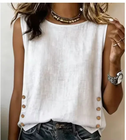 Fashion Elegant Tops Shirt Summer New Women's Round Neck - View 8 | SAMAG
