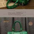 2025 New Crocodile Pattern Leather Women Handbags Boston Genuine Leather Cross-Body Bag Shoulder Messenger Bags