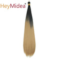 22-28Inch Straight Pony Hair Bundles Crochet Braids Hair Silky Colorful Synthetic Braiding Hair Ombre Synthetic Hair For Women