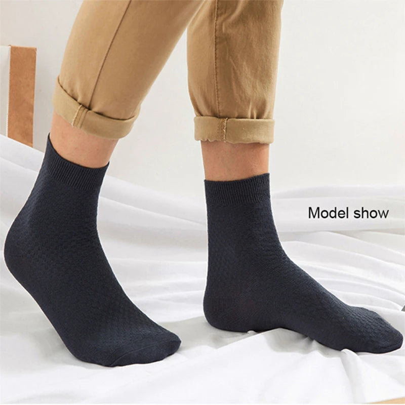 10 Pairs/Lot Men's Bamboo Fiber Socks Compression Autumn | SAMAG