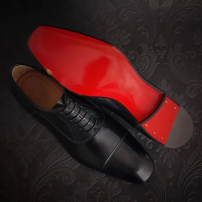 Men's Red Sole Oxford Shoes Business Office Breathable | SAMAG