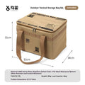 30L/42L/56L Insulated Waterproof Tactical Camping Bag Foldable Outdoor Picnic Tableware Storage Box Large Capacity Field Cookwar