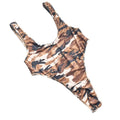 Men's Sports Fitness Camouflage Shapewear Jumpsuit Muscle Skinny E777
