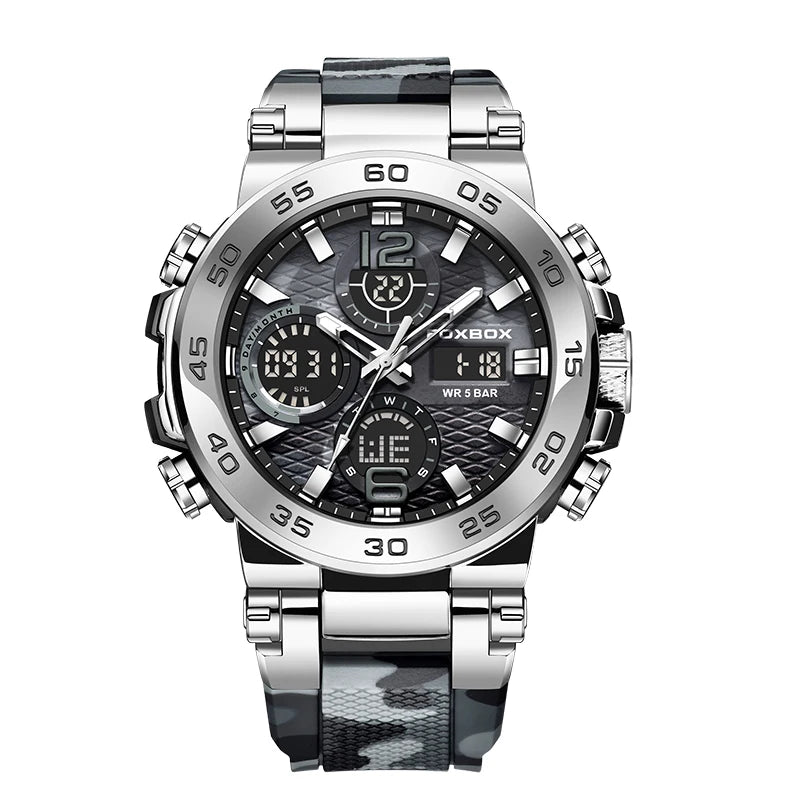 LIGE Electronic Men's Wristwatch Luxury LED Display Luminous Sports Man Watch Waterproof Military Quartz Alarm Date Watches Male