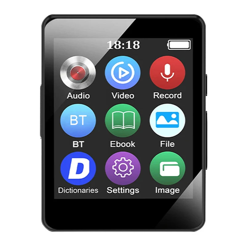 8/16/32/64GB Portable MP3 Player HiFi Bluetooth-Compatible 5.0 MP3 Music Player 1.8inch Screen Sports MP3 Player Gift for Kids