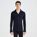 Birdtree 30MM 25%  Silk Pajamas Set Men's Knitted Long Sleeve Comfortable Large Size Casual Home Clothes S41111QC
