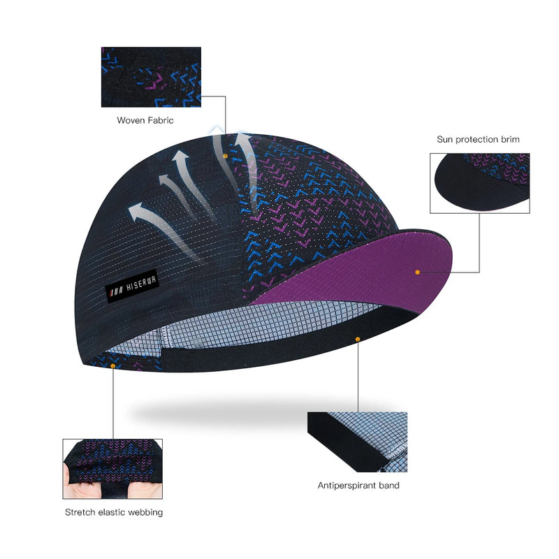 HISERWA Men Women Cycling Cap Sun Protection Summer - View 2 | SAMAG
