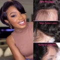 Short Pixie Cut Lace Front Wigs Human Hair 13X4 Straight Lace Human Hair Wigs For Black Women Wear And Go Glueless Wigs 180%