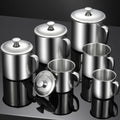Stainless Steel Cup Portable Coffee Cup Camping Travel Mug Metal Coffee Mug Water Drinking Cup Milk Tea Cup Tumbler Water Mug