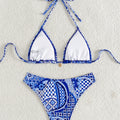 Women's Two Piece Bikini Set 2025, Sexy Triangle Push Up Swimsuit, Floral Print Bathing Suit, Beach Swimwear