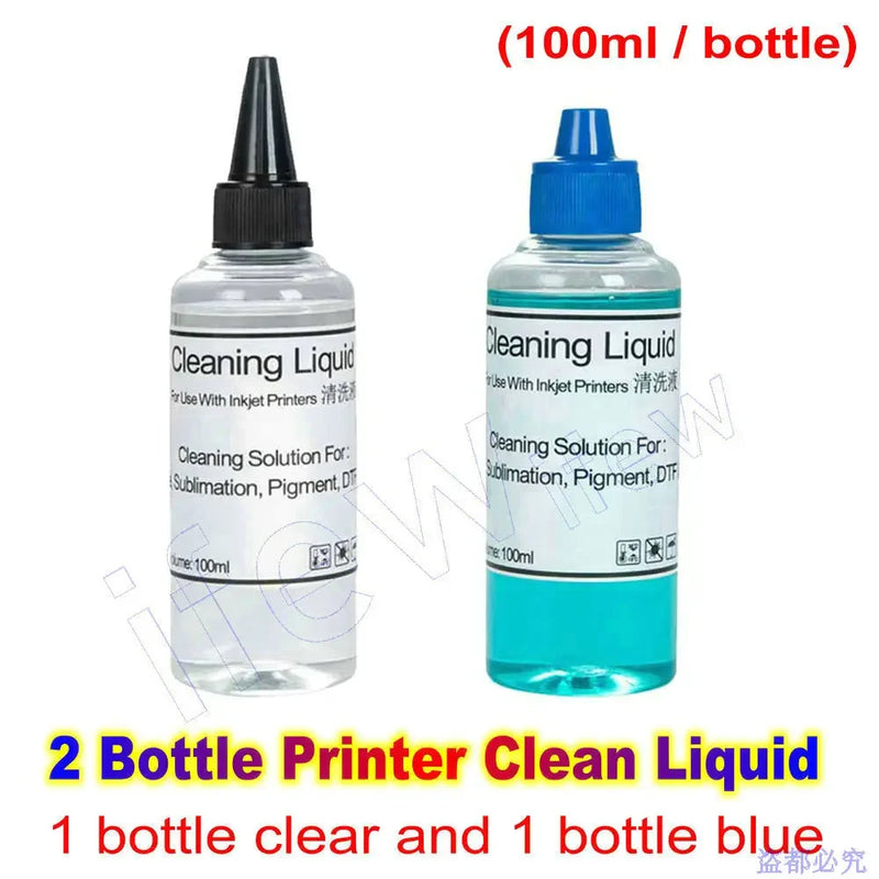 Print Head Dtf Cleaner Printer Cleaning Liquid Kit for Epson Canon HP Brother Nozzle Cleaning Solution Fluid Clean Printer Heads