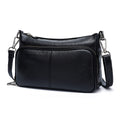 Zency Women's Handbag 100% Genuine Leather Ladies Shoulder Crossbody Messenger Bag Fashion Hobos Black High Quality