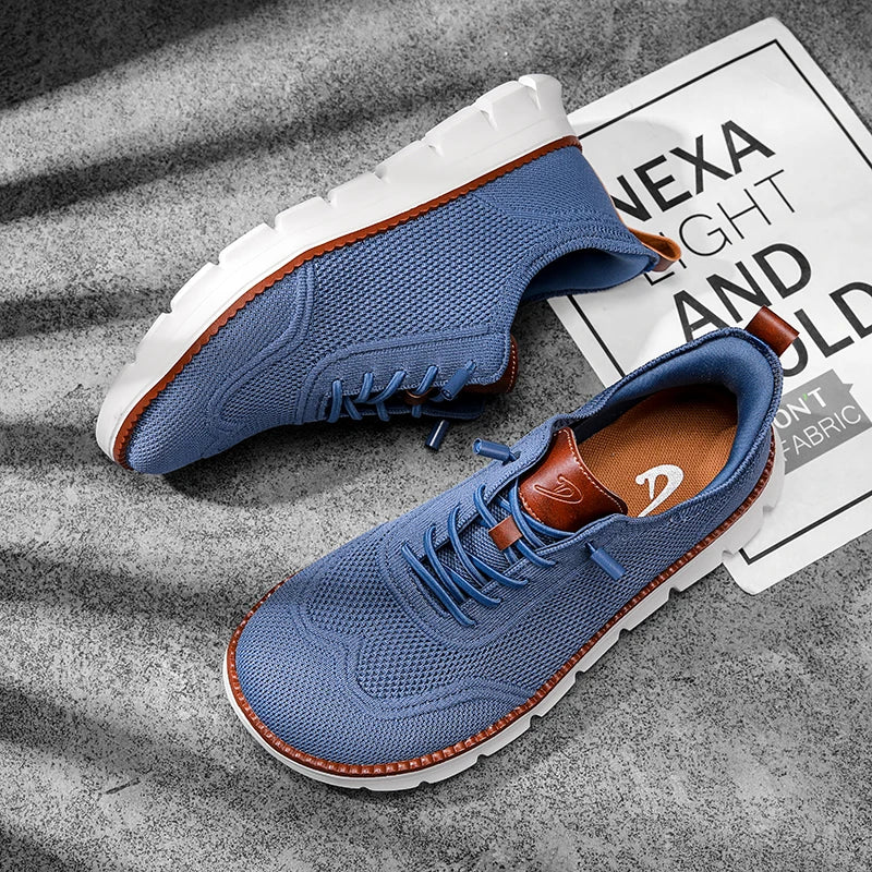 Men's Wide Toe Box Casual Shoes Knit Breathable Lightweight Walking Shoes Comfortable Fashion Sneakers Big Sizes 49 50 51 52