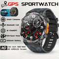 2026 New Outdoor GPS Sports Smartwatches Men Compass 10ATM Waterproof 24/7 Health Monitoring Chat GPT Bluetooth Call Smart Watch