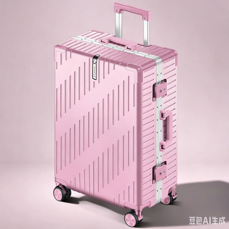 Large Capacity Aluminum Frame Luggage, 20/24 Inch Spinner Wheels Travel Suitcase, Sturdy & Durable for Men & Women